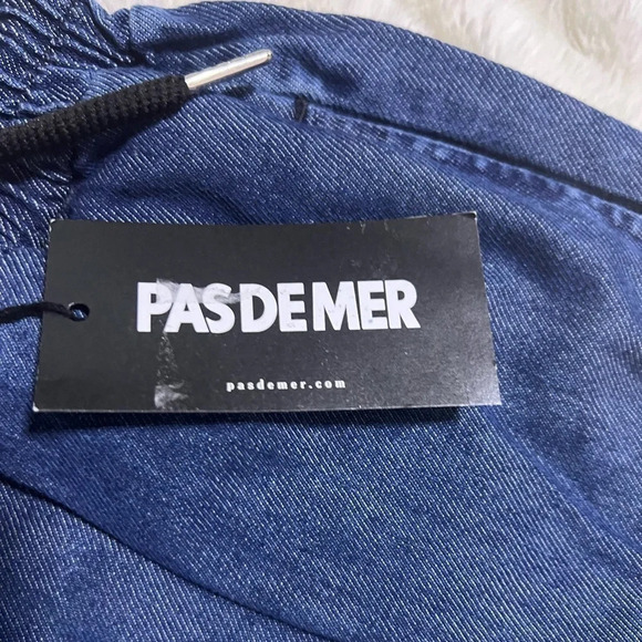 NWT PASDEMER Italia Men’s Athletic Denim Shorts - Picture 10 of 15